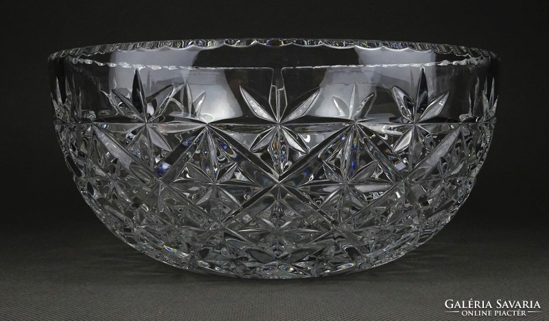 1P294 large fruit offering crystal bowl 22.5 Cm