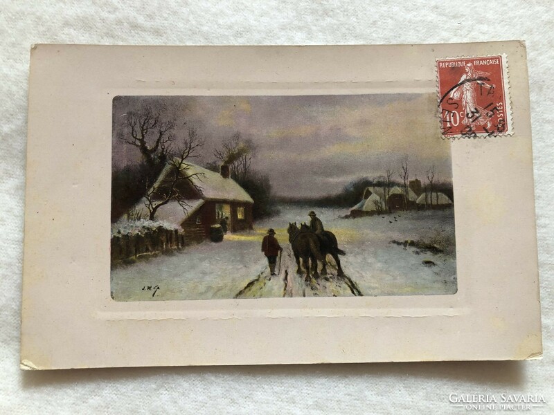 Antique, old postcard -7.