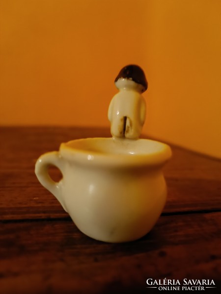 Bilis baba mini porcelán (Ritka)
