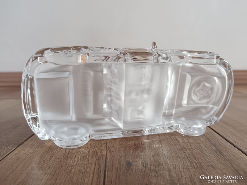 Old crystal glass porsche boxster daum france