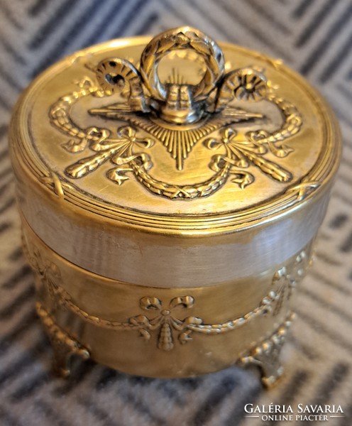Antique silver-plated box, bonbonier 2 (m4125)