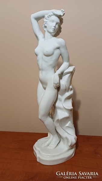 Donner ger rod porcelain nude, flawless, 40 cm, marked, signature