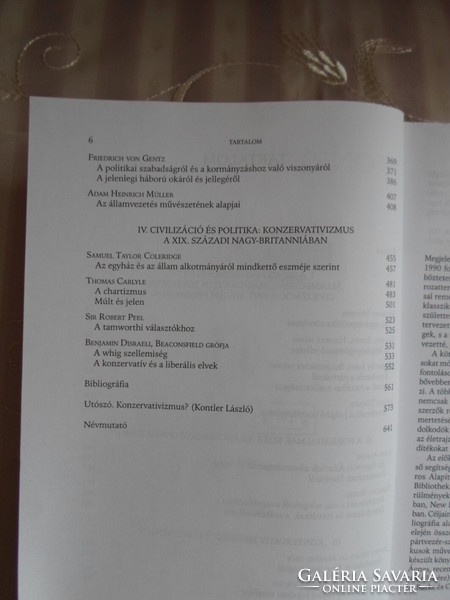 Konzervativizmus, 1593–1872 : szöveggyűjtemény (szerk. Kontler László; Osiris Tankönyvek, 2000)