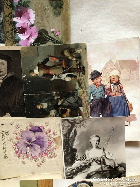 Antique, old postcards in one -8.