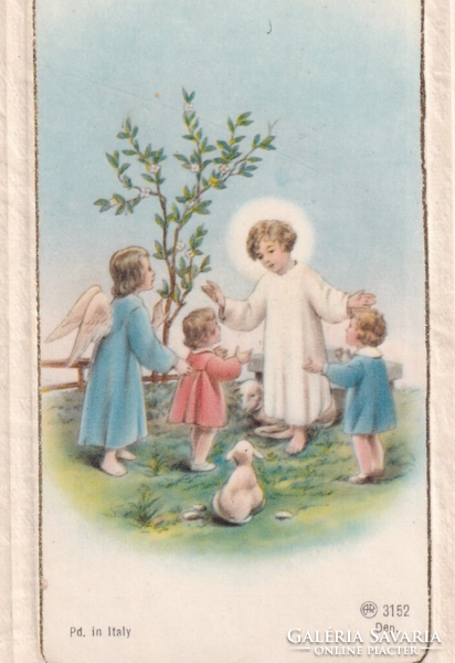 K:146 Karácsonyi  antik képeslap vallásos 1940