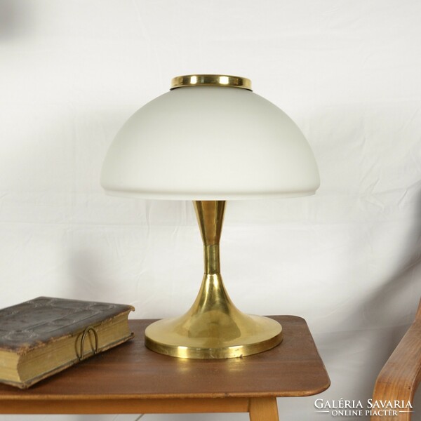 Iparművészeti sárgaréz asztali lámpa retro