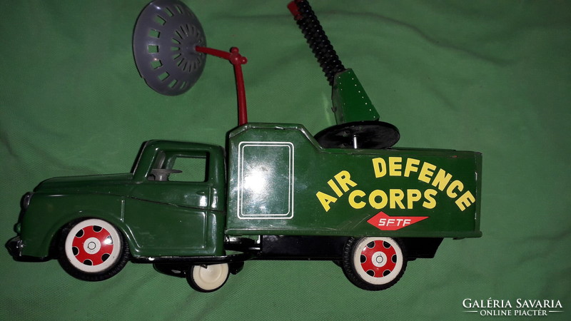Beautiful condition sheet metal me625 air defense military toy vehicle metal small car as shown in pictures