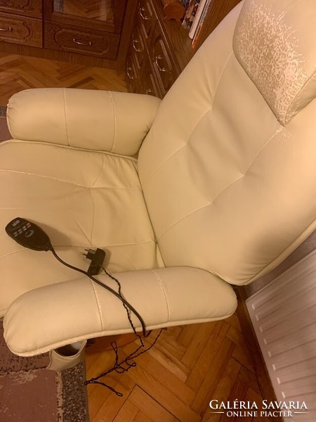 Massage chair with footstool and footrest, original German