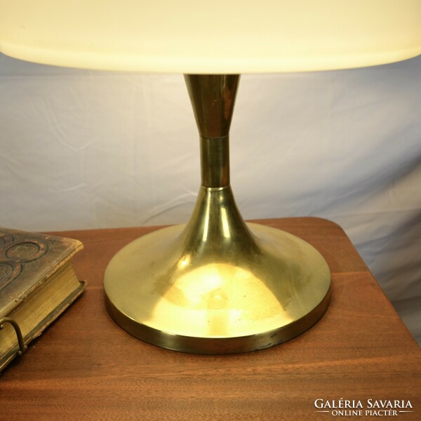 Industrial brass table lamp retro