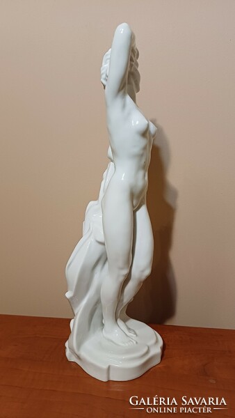 Donner Gertrúd porcelán akt, hibátlan, 40 cm, jelzett, szignó