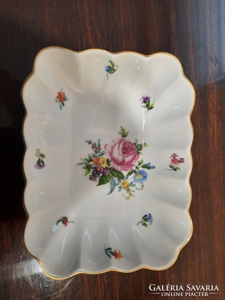 Herend bs patterned porcelain square serving bowl