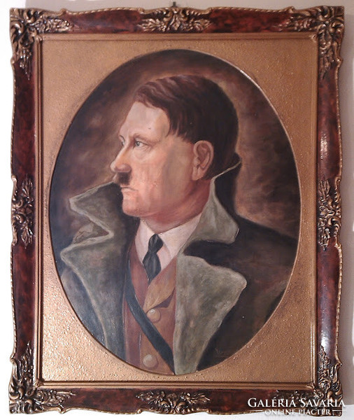 1932 ADOLF HITLER PORTRAIT IN THE FRAME BUST HEAD