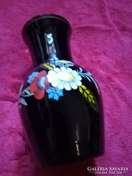 Fekete üveg váza