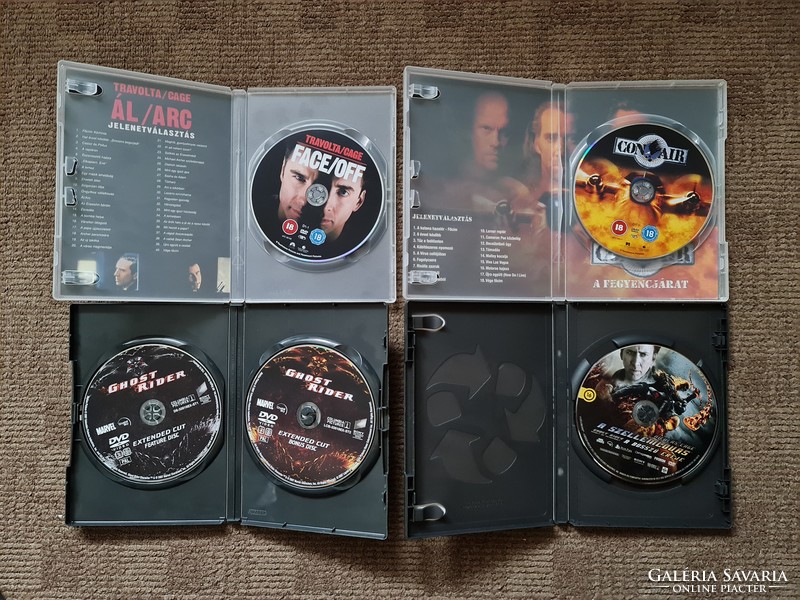 Nicholas Cage filmpakk, Ál/arc, Con Air, Szellemlovas, DVD