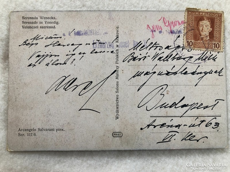 Antique, old romantic k.U.K. Postcard -7.