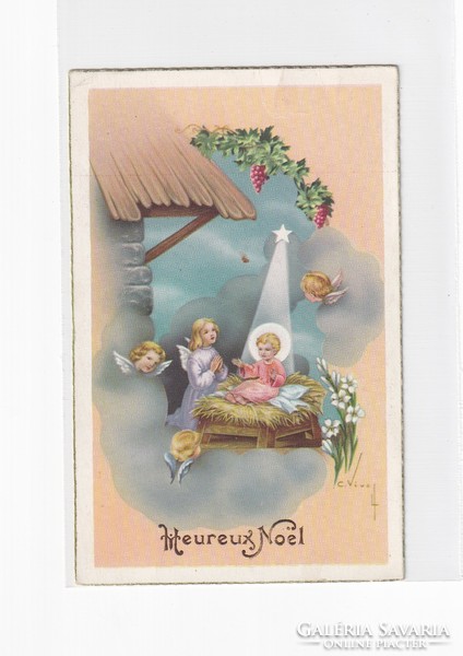 K:146 Karácsonyi  antik képeslap