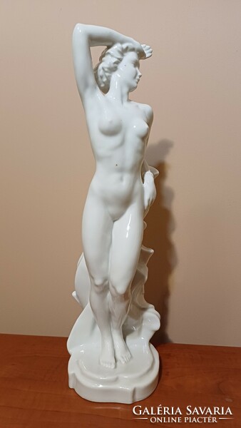 Donner ger rod porcelain nude, flawless, 40 cm, marked, signature