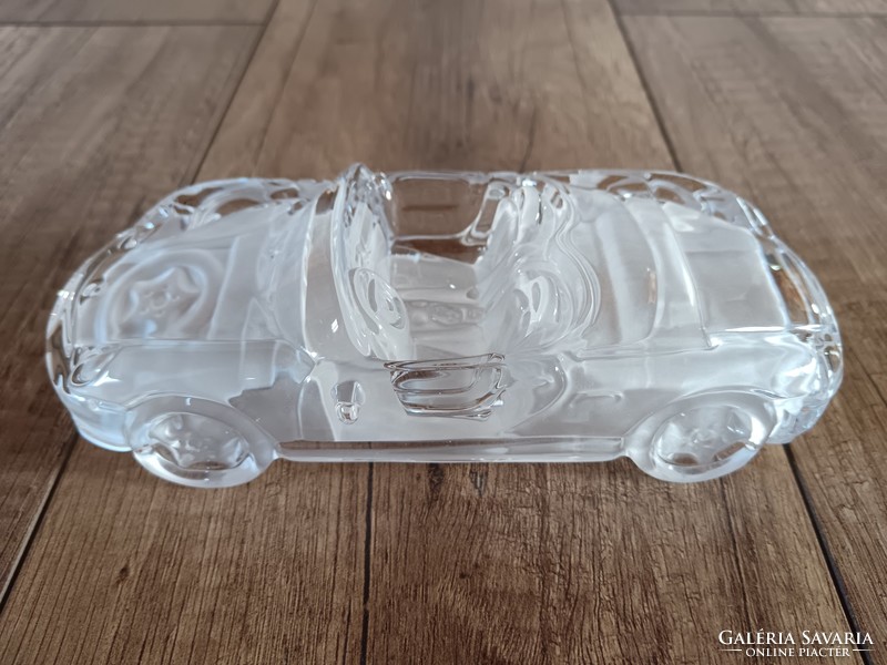 Régi Kristály üveg Porsche Boxster Daum France