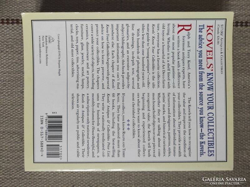 Kovels' Know your Collectibles - guide to antiques of the future - Ralph and Terry Kovel