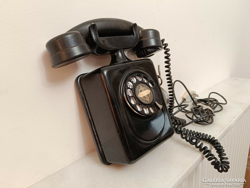 Antique wall dial telephone device 1930s starožitný telefón 265 7952