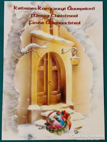 Régik karácsonyi postatiszta képeslap
