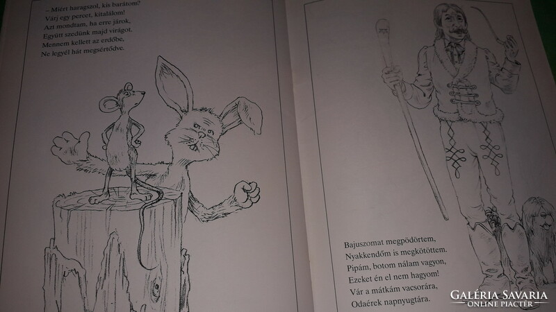 Sándorné Karacs: coloring book with poems - with beautiful drawings by Tíbor Széndrei, according to the pictures, aquila