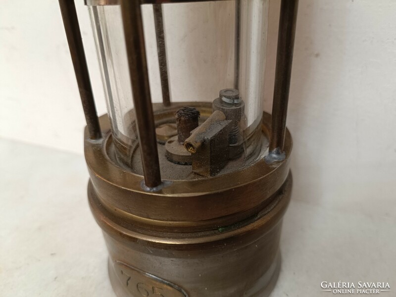 Antik bányász szerszám vájár bakter vasutas karbid lámpa 311 8016
