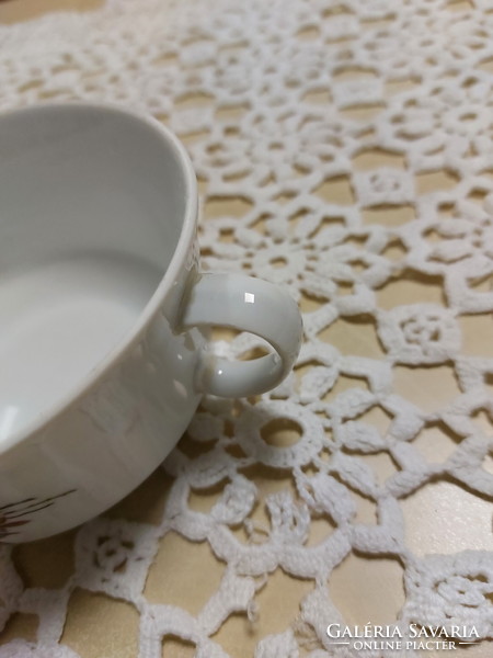 Plain tea cup, stem glued on