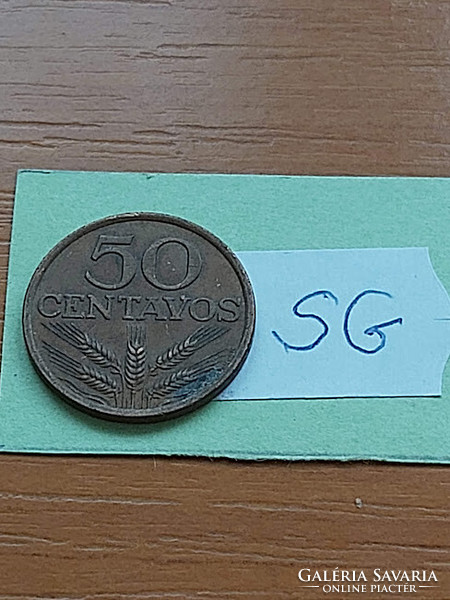 PORTUGÁL 50 CENTAVOS 1974  Bronz  SG