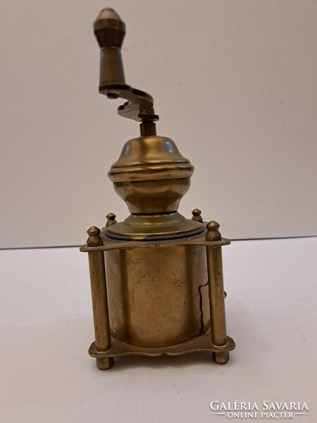 Antique copper coffee grinder