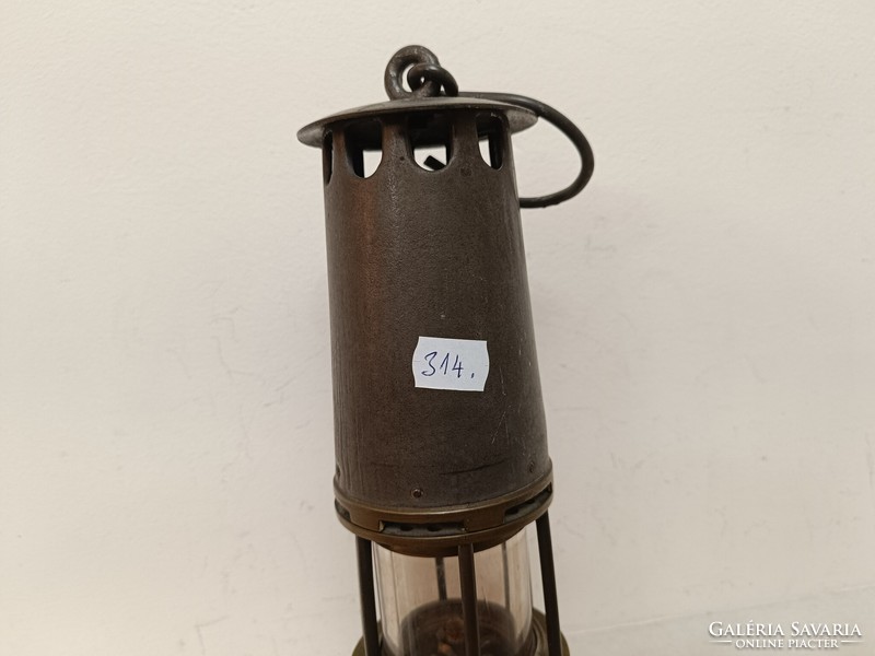 Antik bányász szerszám vájár bakter vasutas karbid lámpa 314 8017