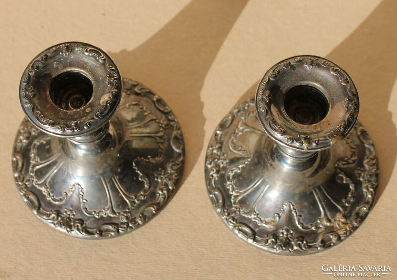 Gorham silver candle holders (2 pcs)