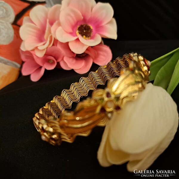 Gold-plated bracelet 1 cm