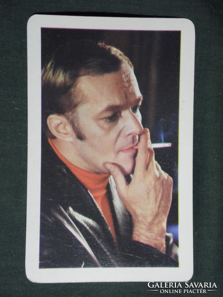 Card calendar, movie, cinema, actor, Iván Darvas, 1970, (1)