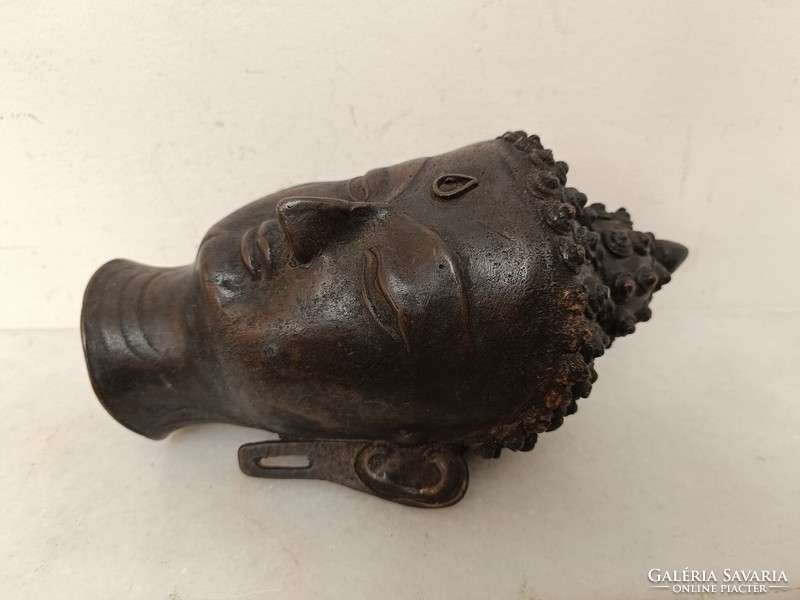 Antique Bronze Buddha Head Buddhism Buddhist Statue 281 8041