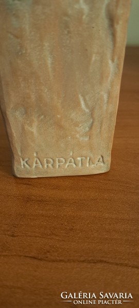 Kárpáti Anna (1923-1993) szignós 27 cm-es hibátlan terrakotta szobor