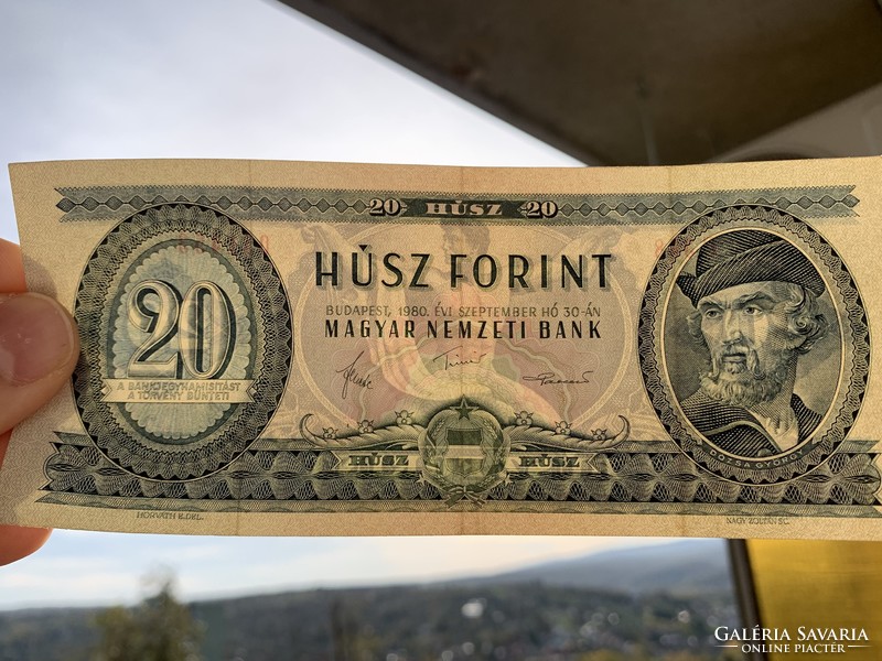 20 forint 1980 szept.30