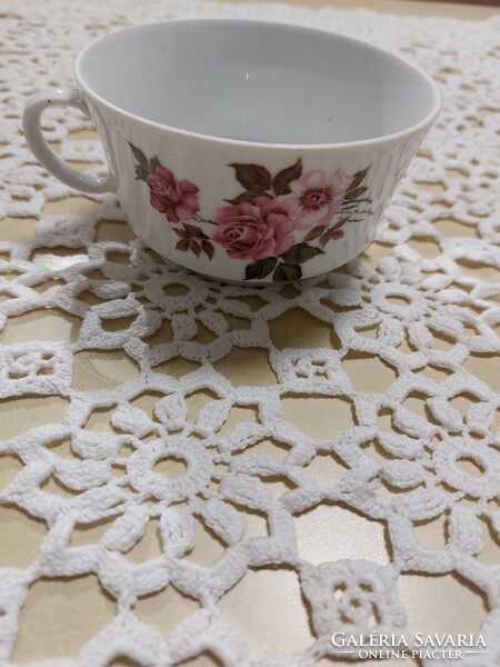 Plain tea cup, stem glued on