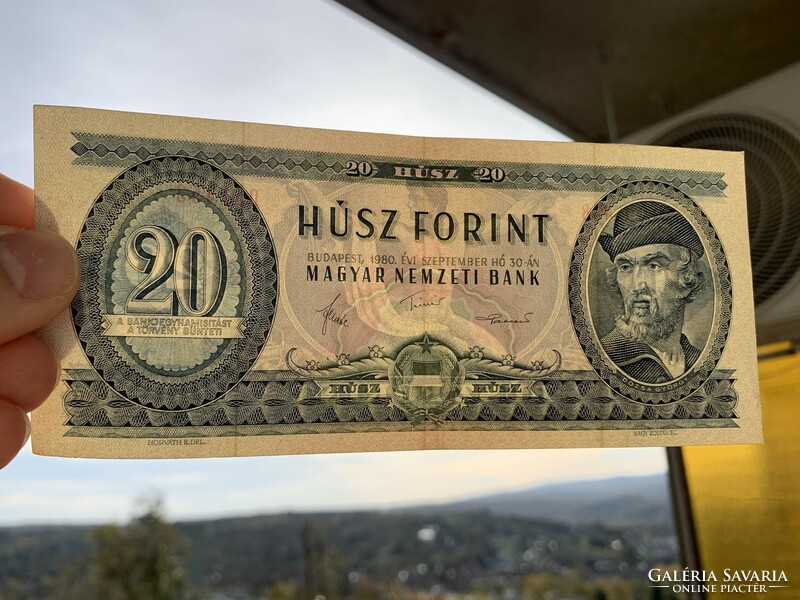 20 forint 1980 szept.30
