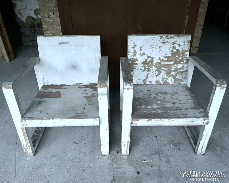 Bauhaus szék székek 2 db masszív