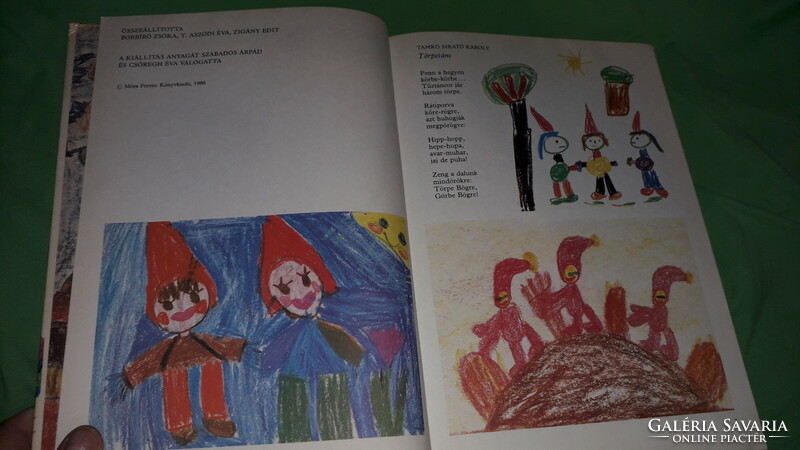 1986. Károly Tamkó mourner - the clown's greeter picture poem fairy tale book according to pictures móra