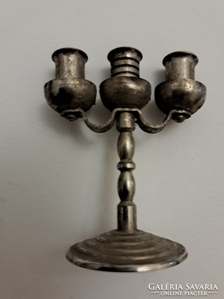 Three-pronged miniature candle holder 5 cm high