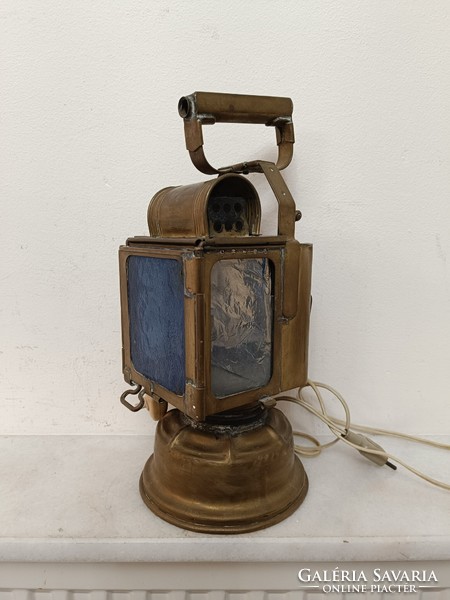 Antique railway bacter candle lamp brass 324 8021