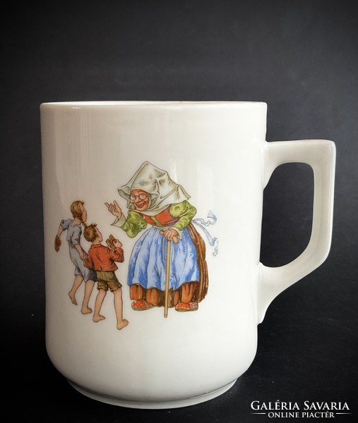 Jancsi and Juliska, children's mugs from Zsolnay's fairy tale