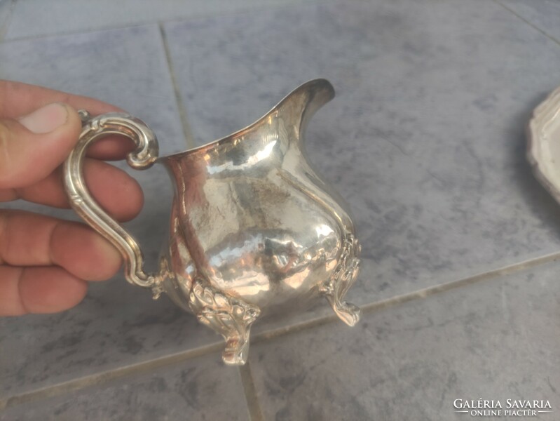 925 Sterling silver tray tea coffee pouring sugar holder
