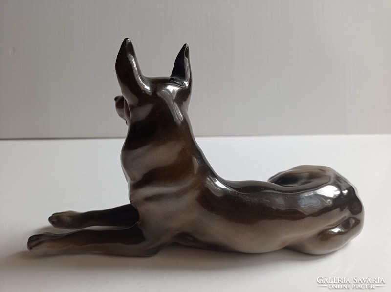 Drasche/Kőbánya German Shepherd porcelain dog