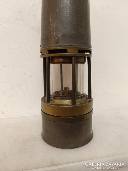 Antique miner's tool trencher bacter railway carbide lamp 314 8017