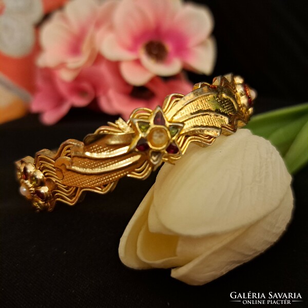 Gold-plated bracelet 1 cm