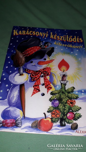 2014. Preparing for Christmas coloring book with beautiful drawings according to the pictures, Alexandra