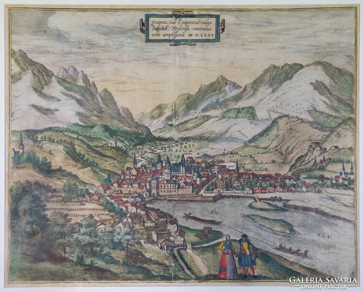 Innsbruck, Braun and Hogenberg. 1575 Civitates orbis terrarum